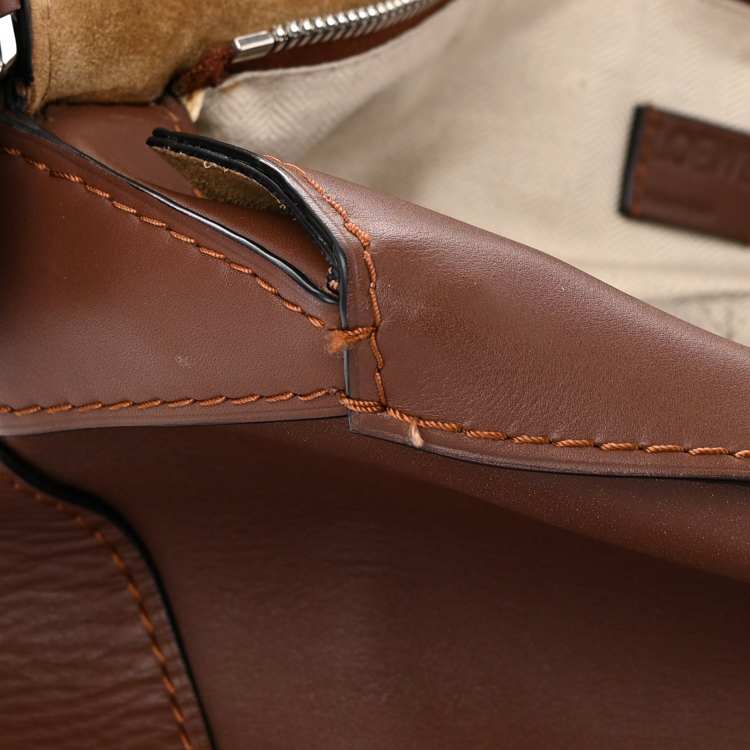 Loewe Calfskin Large Puzzle Edge Bag Brown 12 of 19