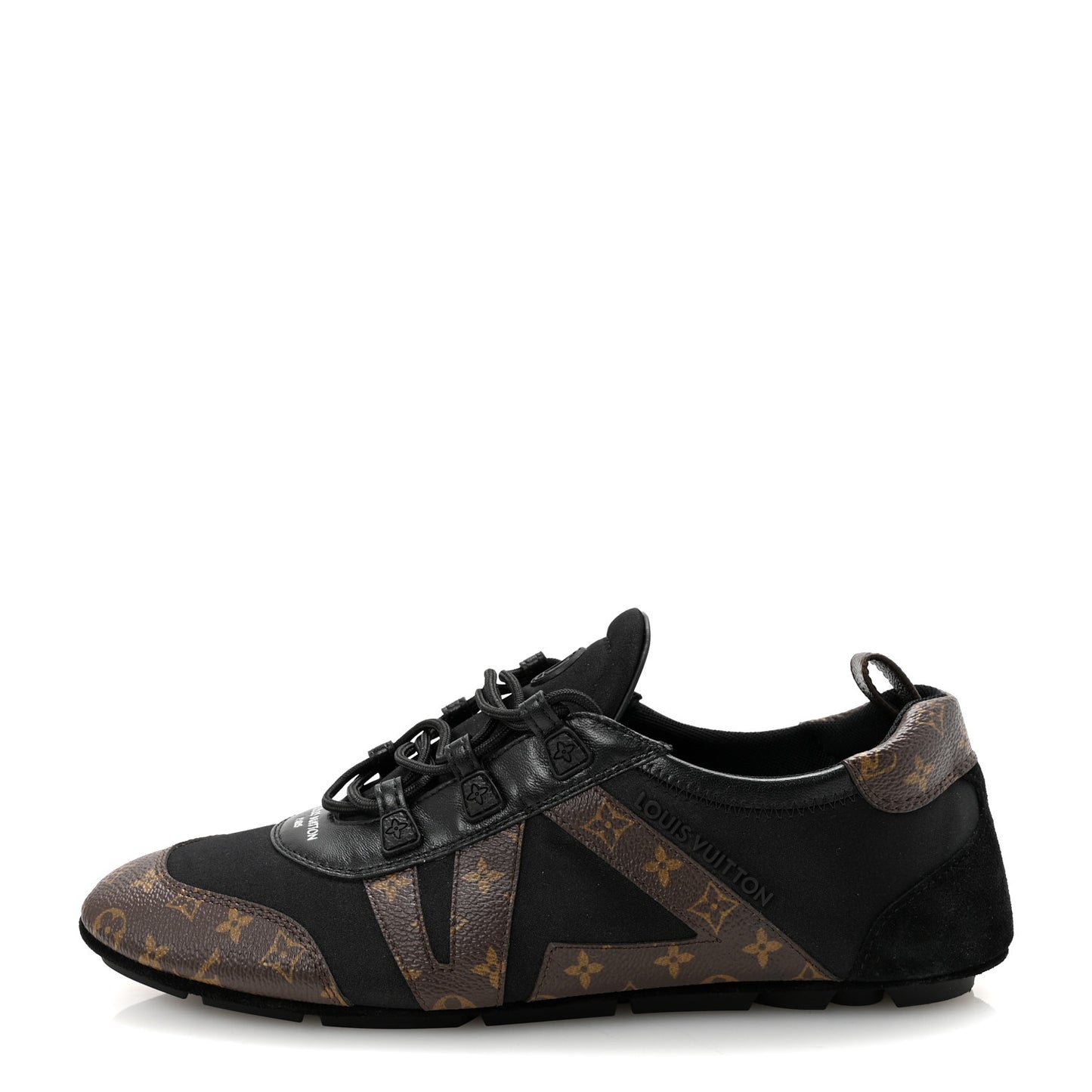 Monogram Calfskin Womens LV Sneakerina 40 Black
