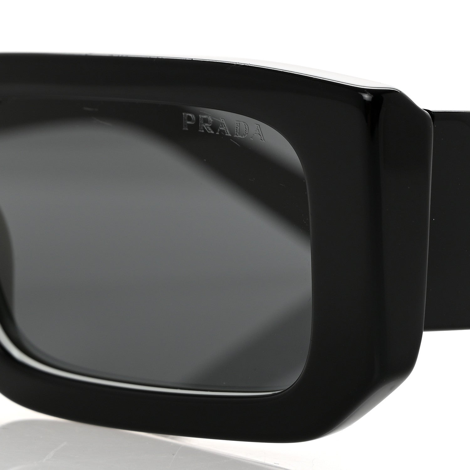 Prada Acetate Symbole Sunglasses SPR 06Y Black Black 7 of 8