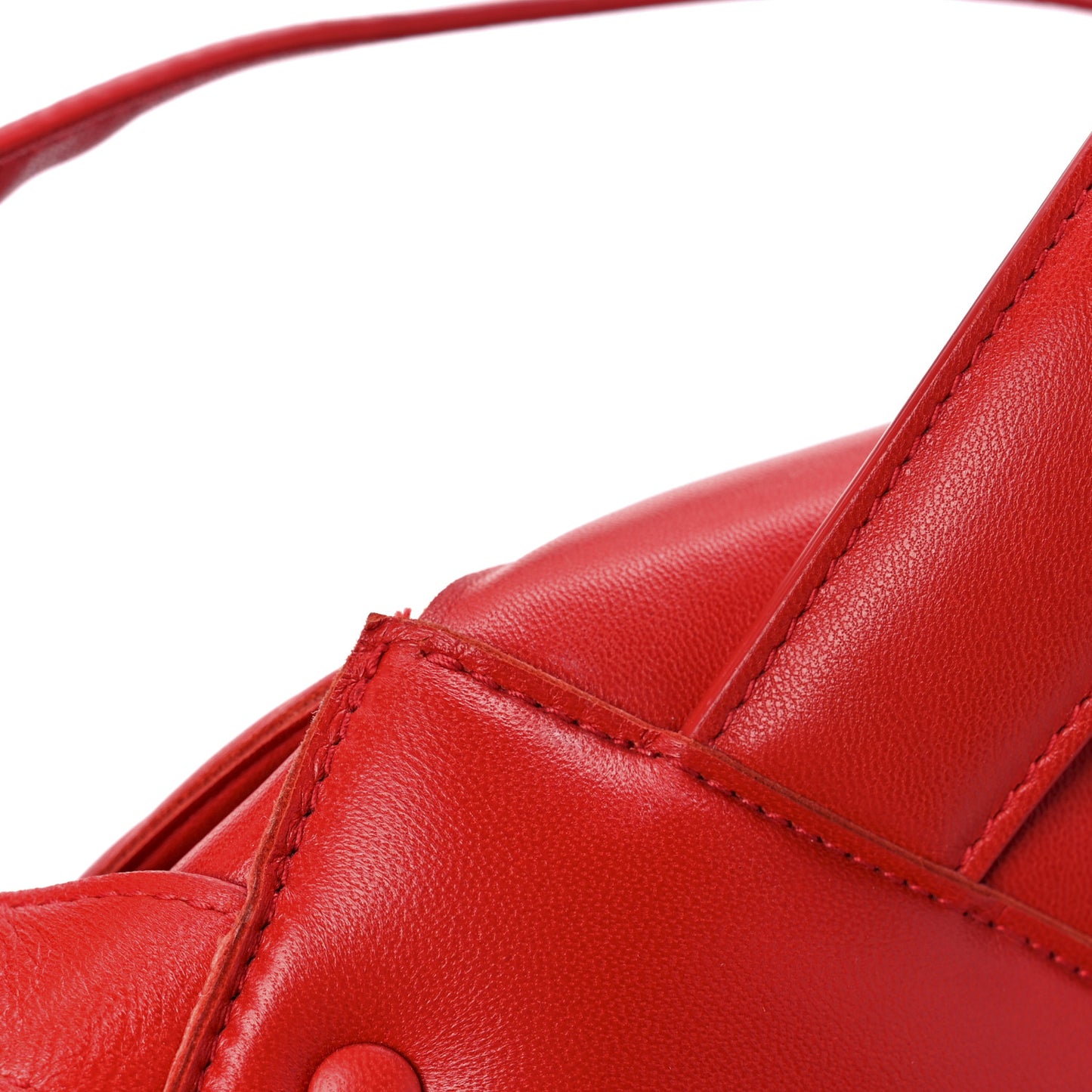 Nappa Intreccio Padded Top Handle Shoulder Bag Nail Polish