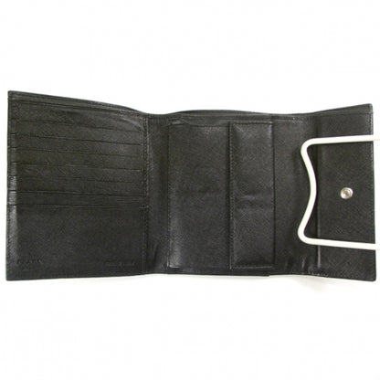 Prada Nylon Bi-Fold Wallet Black 5 of 8