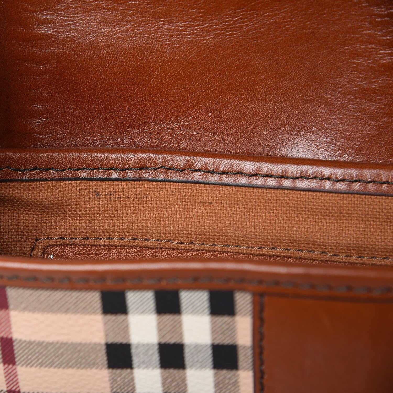 Burberry Haymarket Check Suede Small Brickfield Crossbody Butternut 9 of 14