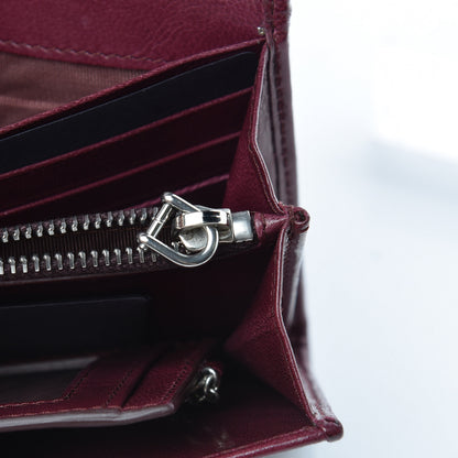 Prada Goatskin Woven Continental Flap Wallet Ribes 10 of 11