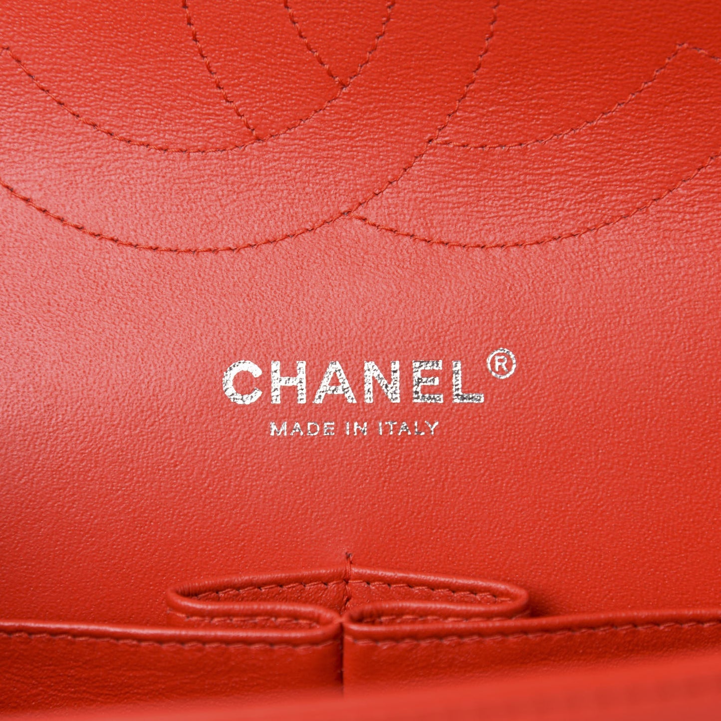 Patent Quilted Jumbo Double Flap Red
