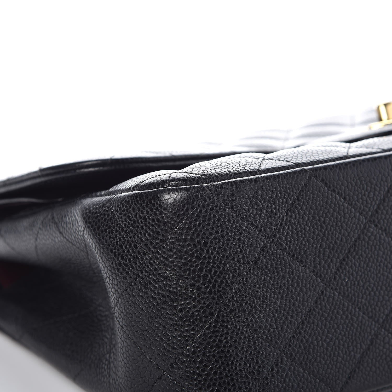 Chanel Caviar Quilted Jumbo Double Flap Black 9 of 10