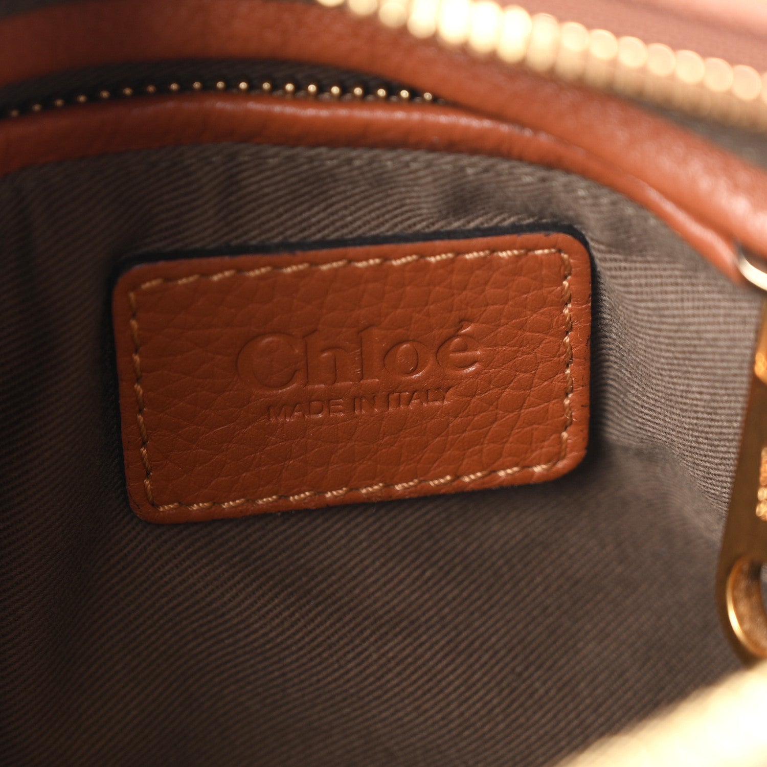Chloe Calfskin Medium Marcie Satchel Tan 5 of 9