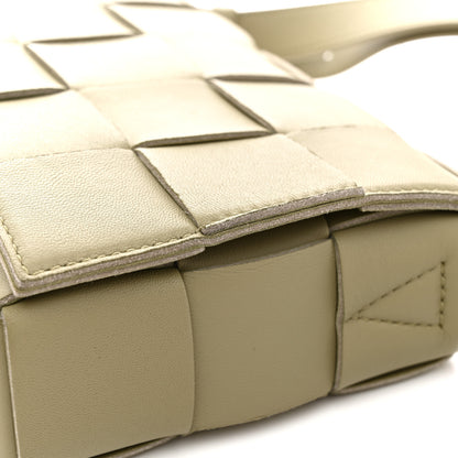 Bottega Veneta Lambskin Maxi Intrecciato Cassette Crossbody Bag Travertine 11 of 14