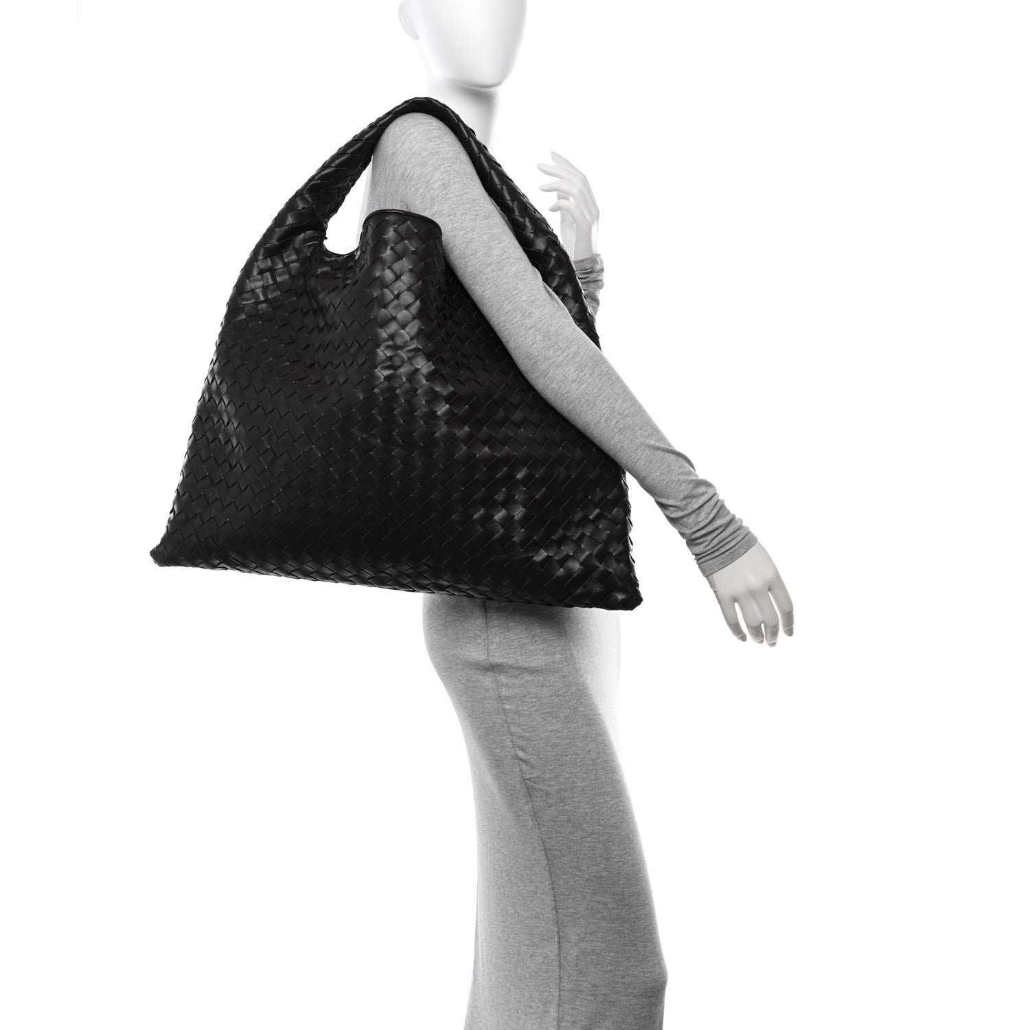 Bottega Veneta Calfskin Intrecciato Large Hop Fondant 2 of 10