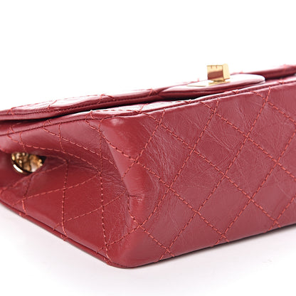 Chanel Aged Calfskin Quilted 2.55 Reissue Mini Flap Red 8 of 10