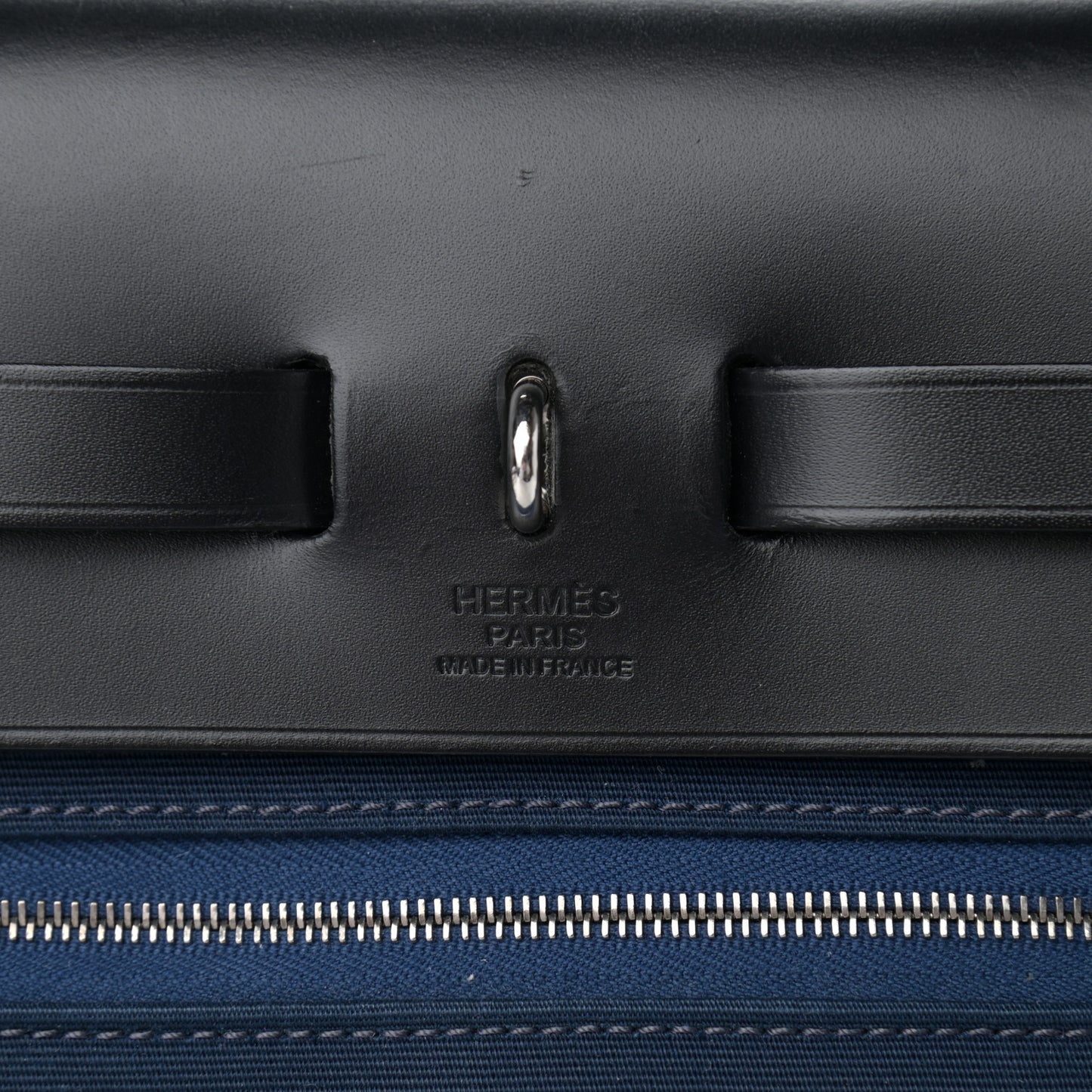 Toile Vache Hunter Herbag Zip Retourne 31 PM Black Bleu Indigo