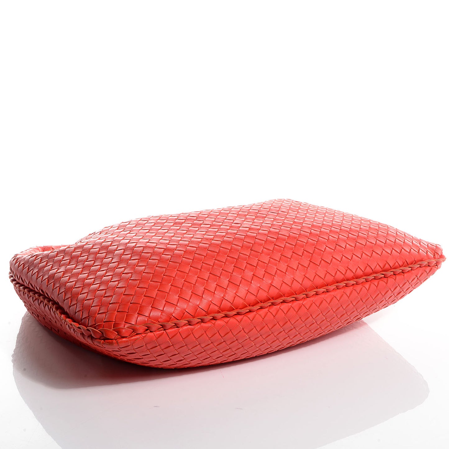 Nappa Intrecciato Large Veneta Hobo Corniola