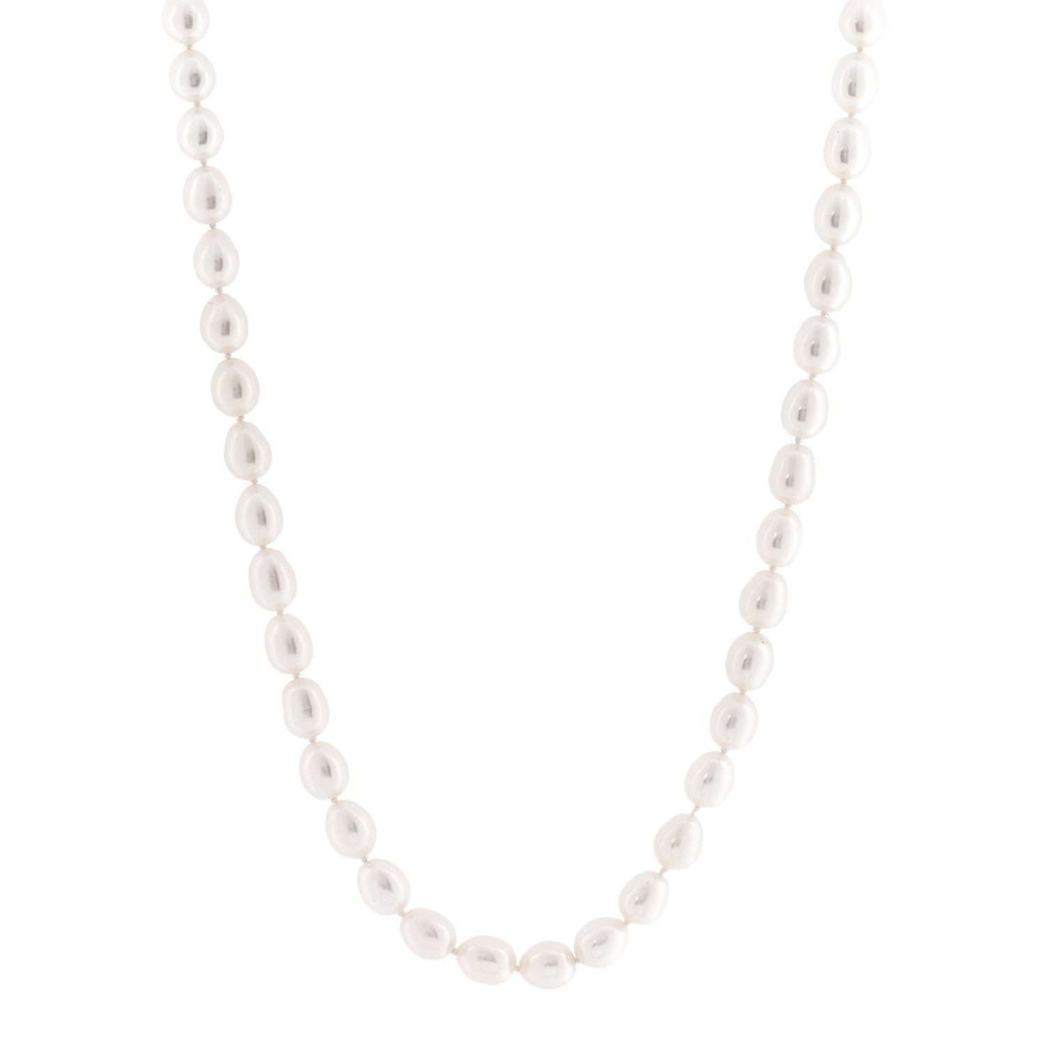 Tiffany Sterling Silver Freshwater Cultured Pearl 6.5-7mm Strand Necklace 1 of 5