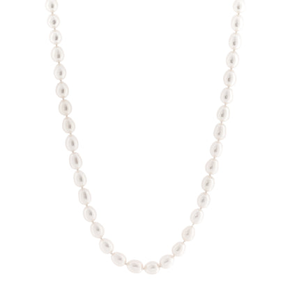 Tiffany Sterling Silver Freshwater Cultured Pearl 6.5-7mm Strand Necklace 1 of 5