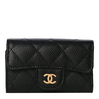 Chanel Caviar Quilted 6 Key Holder Black 1 of 12
