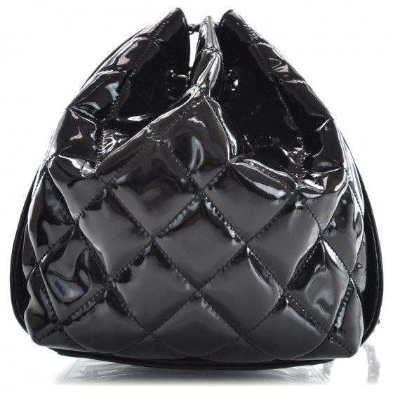 Vinyl Lipstick Tote Black