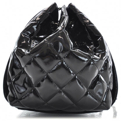 Chanel Vinyl Lipstick Tote Black 4 of 9