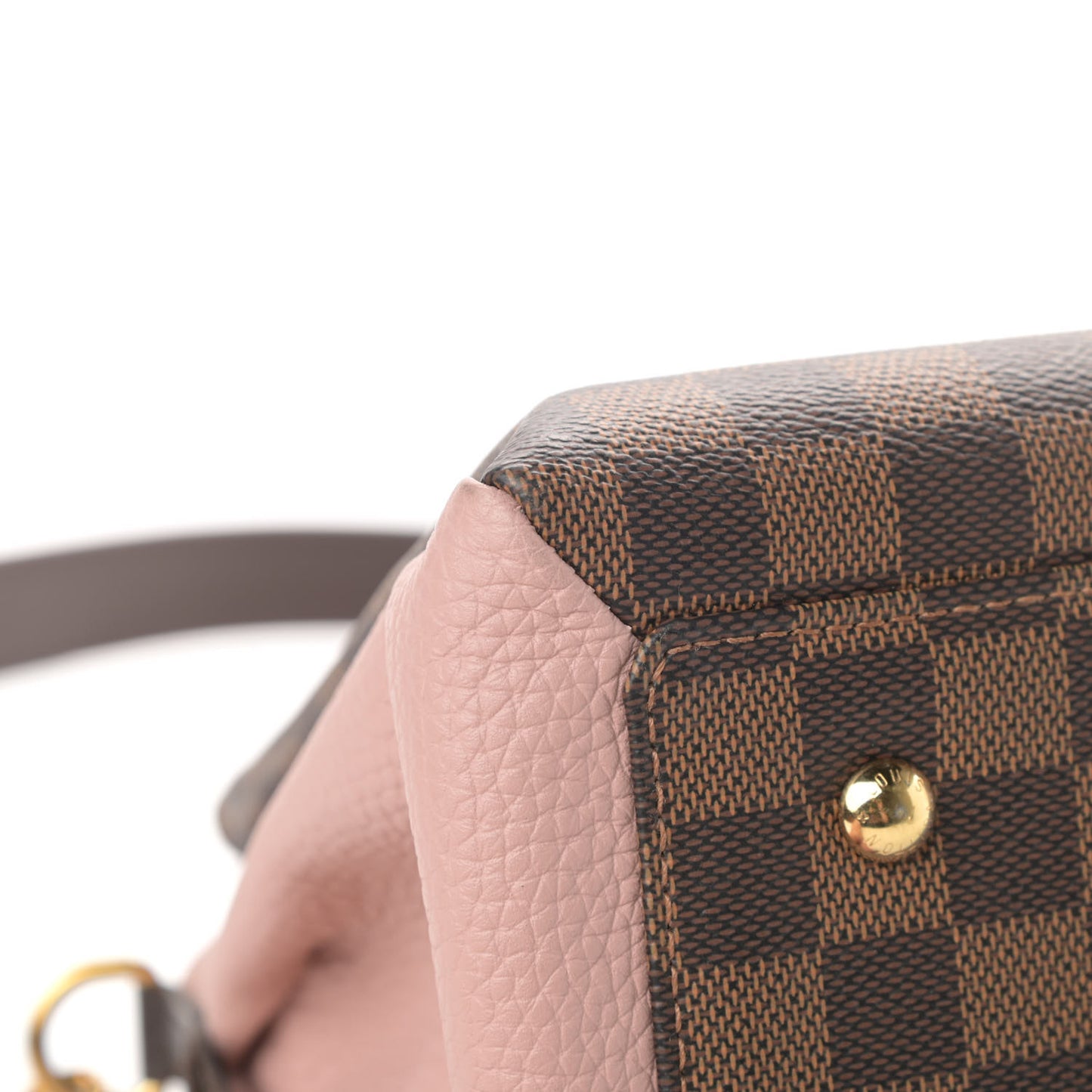 Cuir Taurillon Damier Ebene Normandy Magnolia