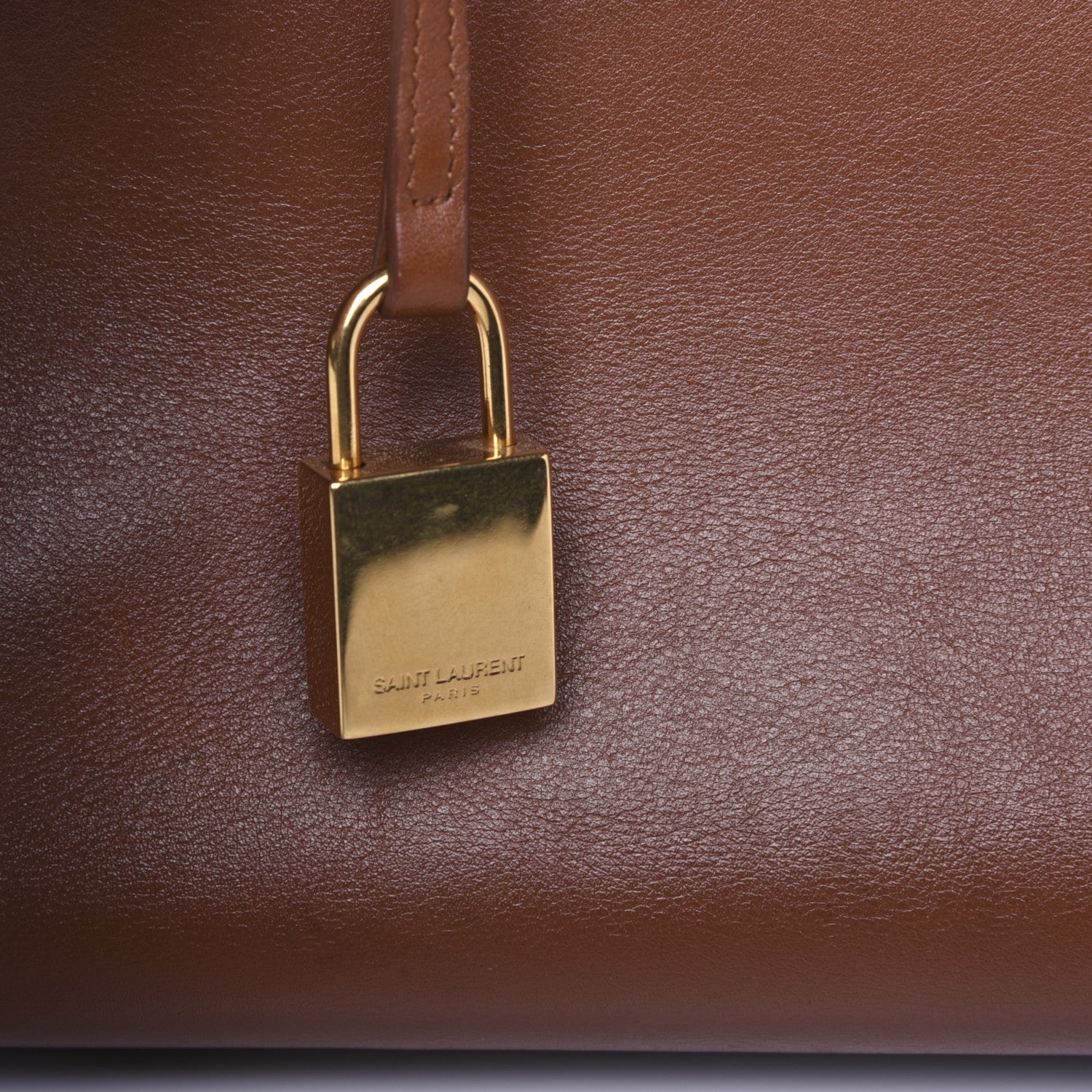 Saint Laurent Calfskin Large Sac De Jour Carryall Cognac 28 of 28