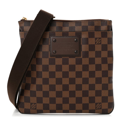 Louis Vuitton Damier Ebene Brooklyn Flat Pochette 1 of 10