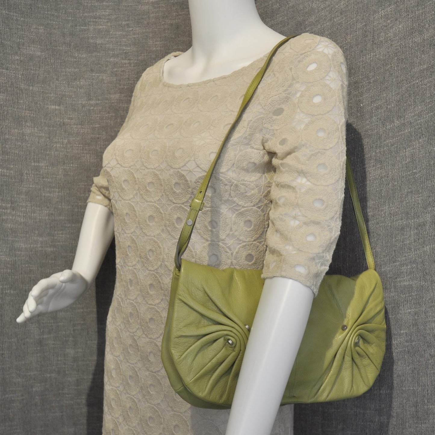 Chevre Mamounia Clutch Bag Green