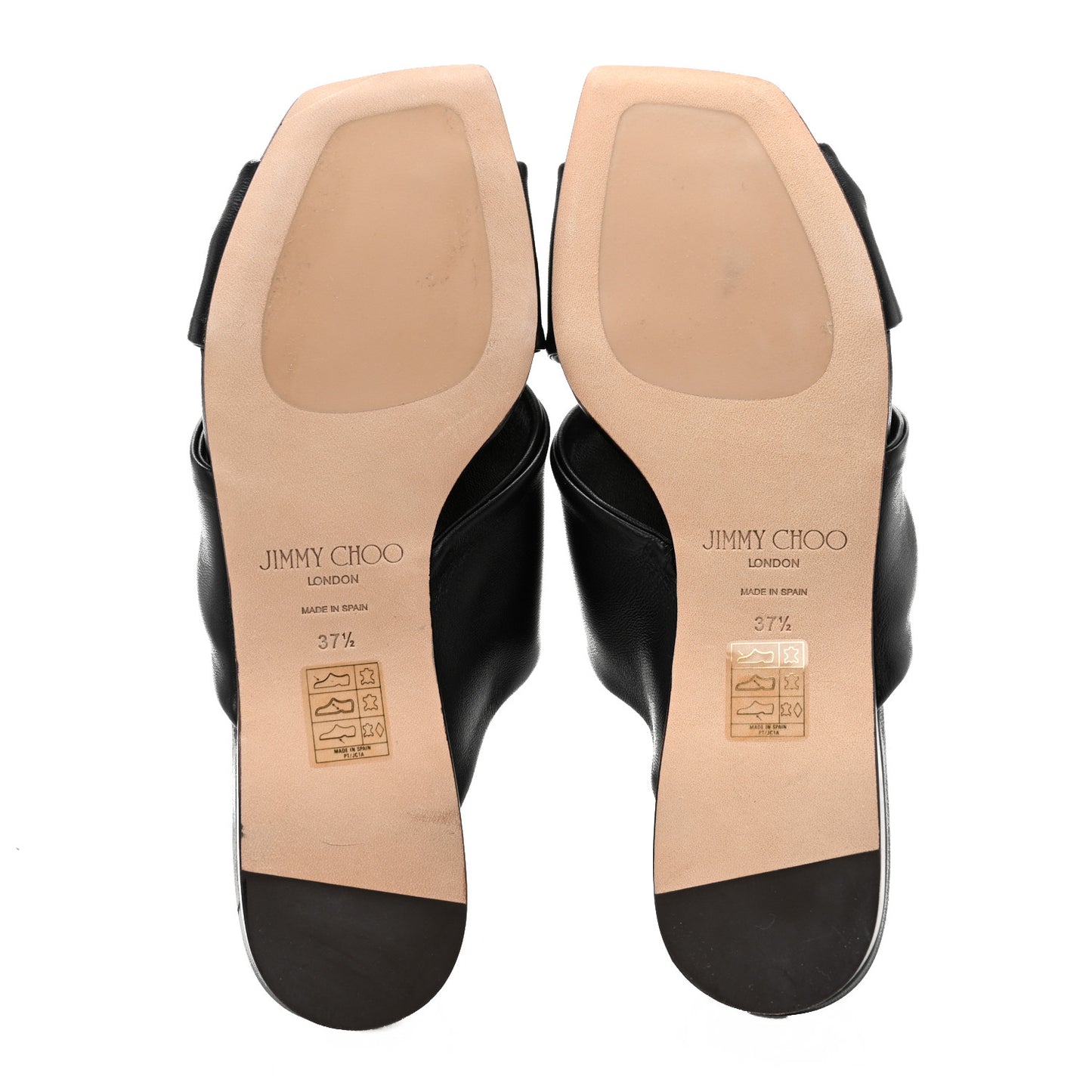 Nappa Narisa Flat Sandals 37.5 Black