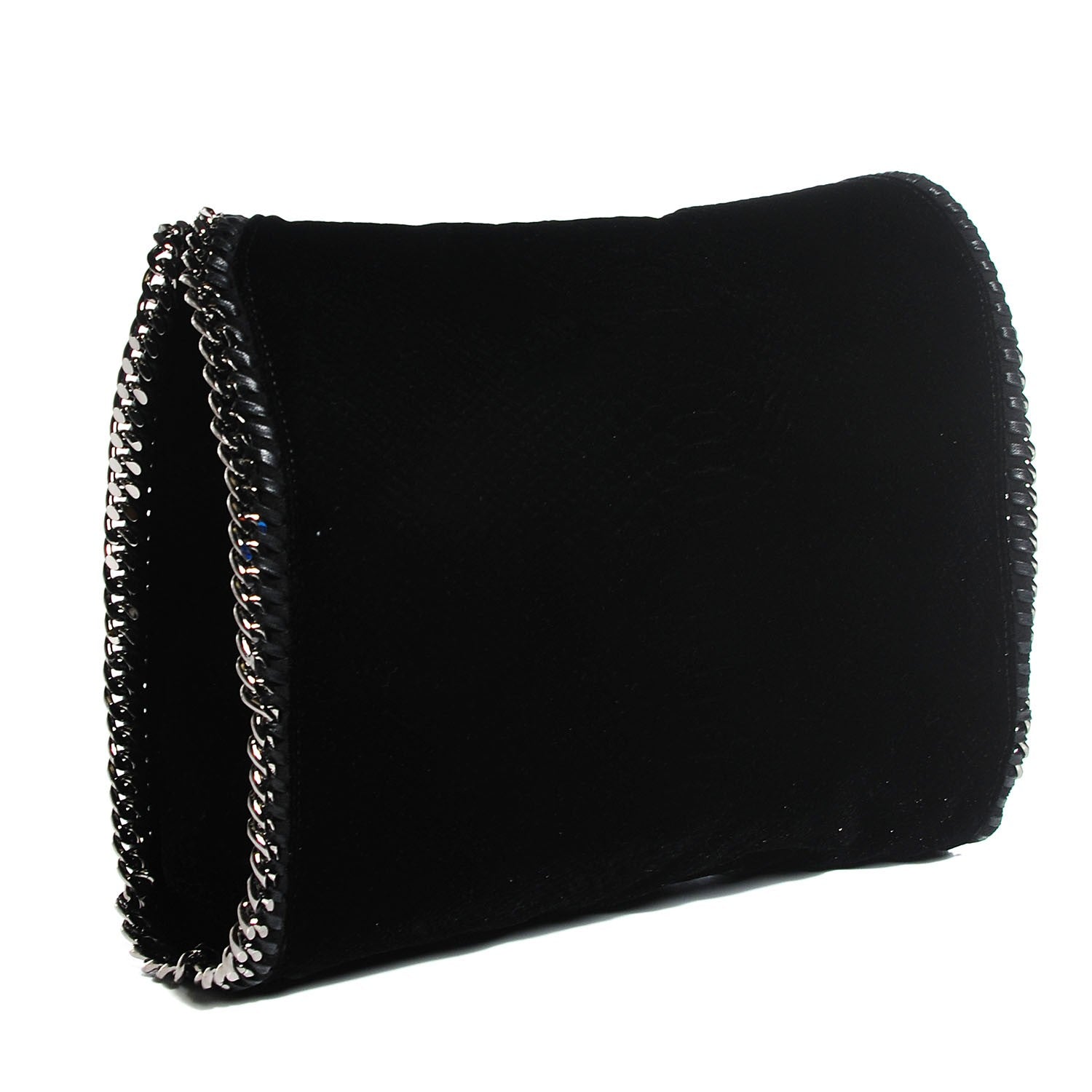 Stella McCartney Velvet Falabella Small Tote Black 3 of 11