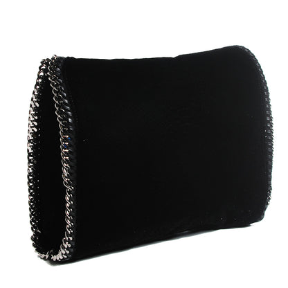 Stella McCartney Velvet Falabella Small Tote Black 3 of 11