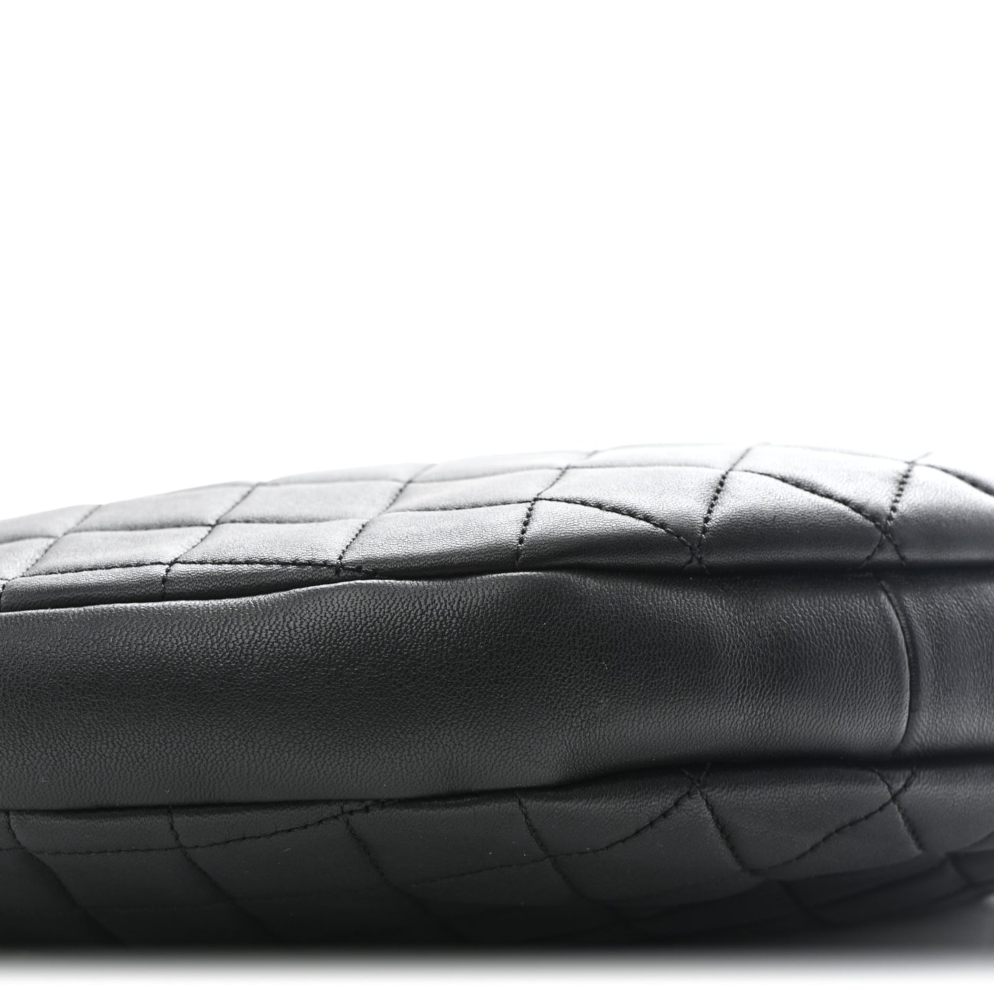 Lambskin Quilted All About Chains Hobo Black