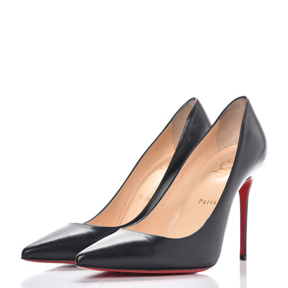 Christian Louboutin Kid Decollete 554 100 Pumps 38.5 Black 3 of 8