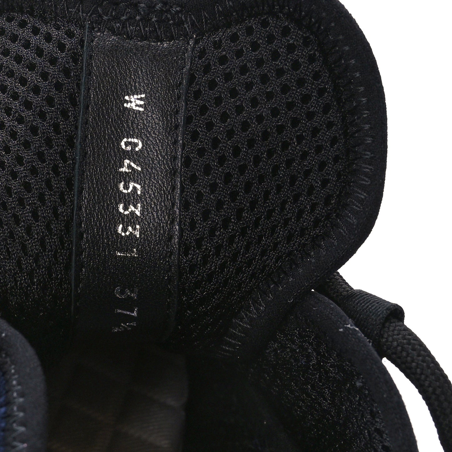 Suede Calfskin Nylon Grosgrain CC Sneakers 37.5 Navy Blue