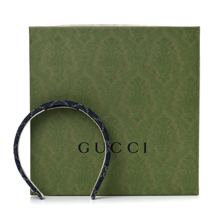 Gucci Denim Monogram Headband 9 of 9