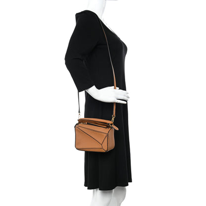 Loewe Calfskin Mini Puzzle Bag Tan 2 of 11