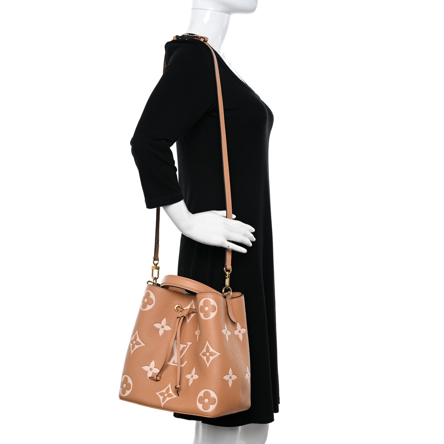 Louis Vuitton Empreinte Monogram Giant Neonoe MM Arizona Beige 2 of 13