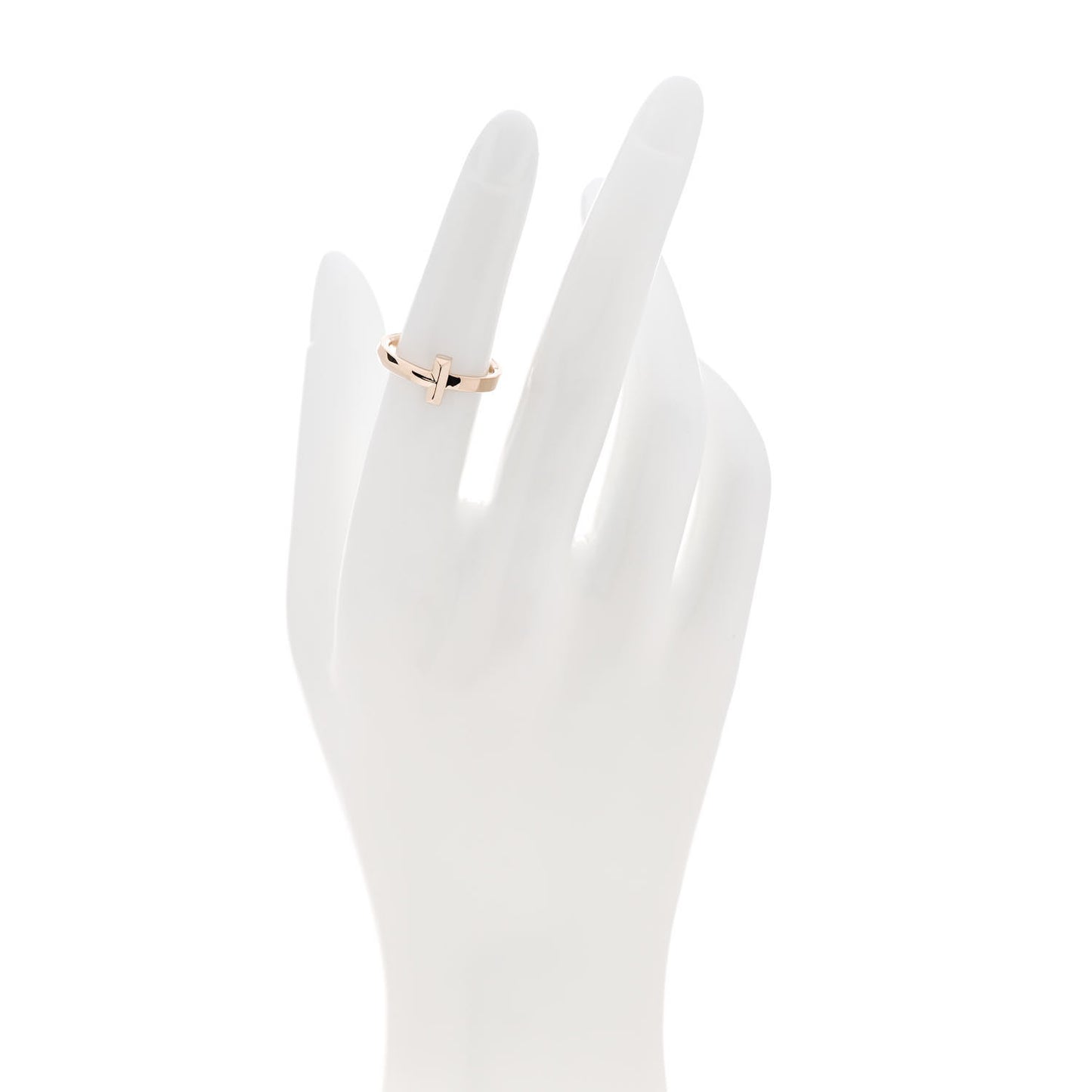 18K Rose Gold T T1 Ring 51 5.75