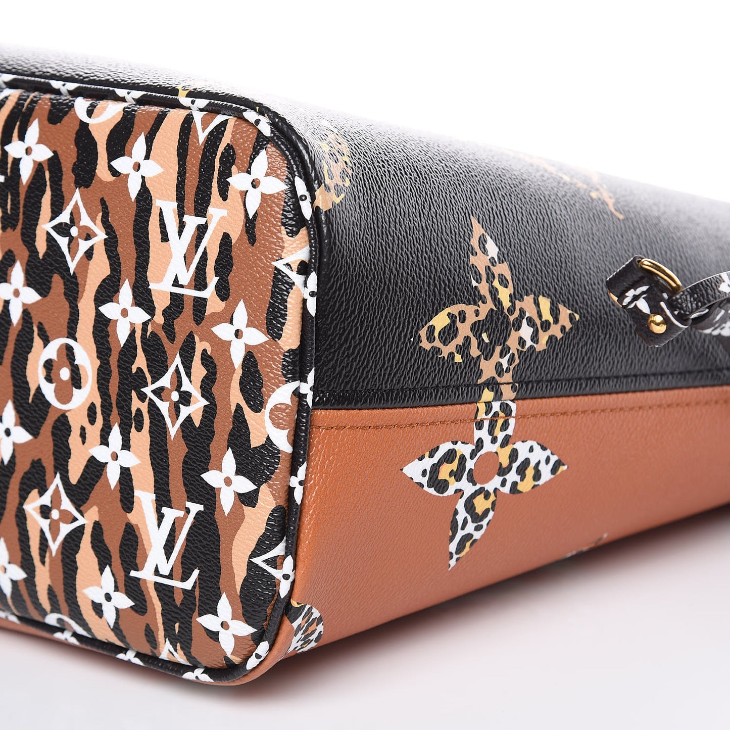 Monogram Giant Jungle Neverfull MM Black