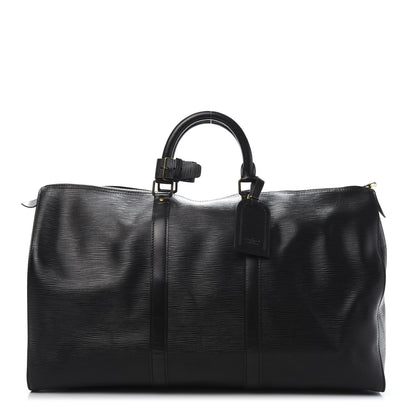 Louis Vuitton Epi Keepall 50 Black 1 of 12