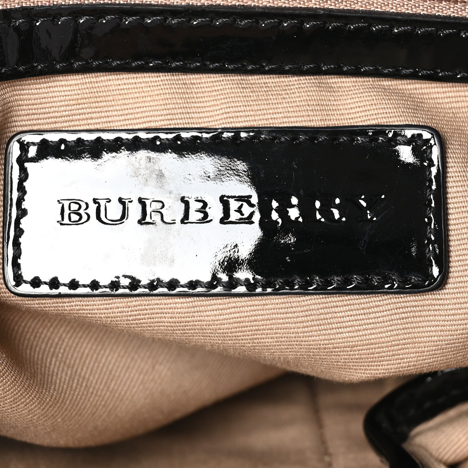 Burberry Patent Nova Check Dryden Crossbody Bag Black 6 of 10
