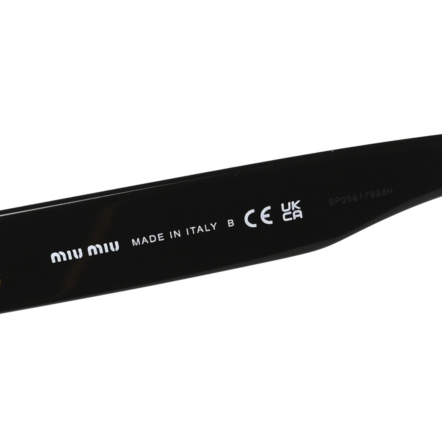 Acetate Oval Sunglasses SMU 06Z Black