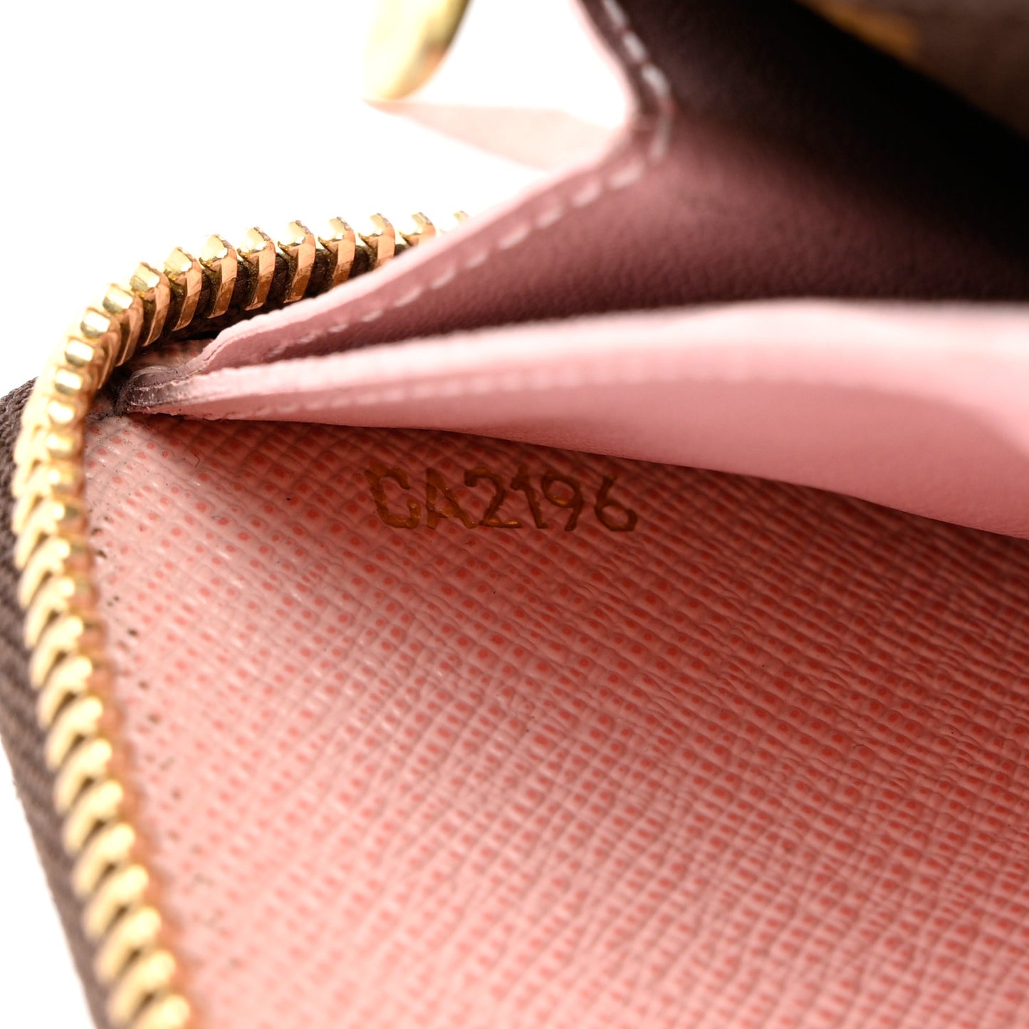 Monogram Clemence Wallet Rose Ballerine
