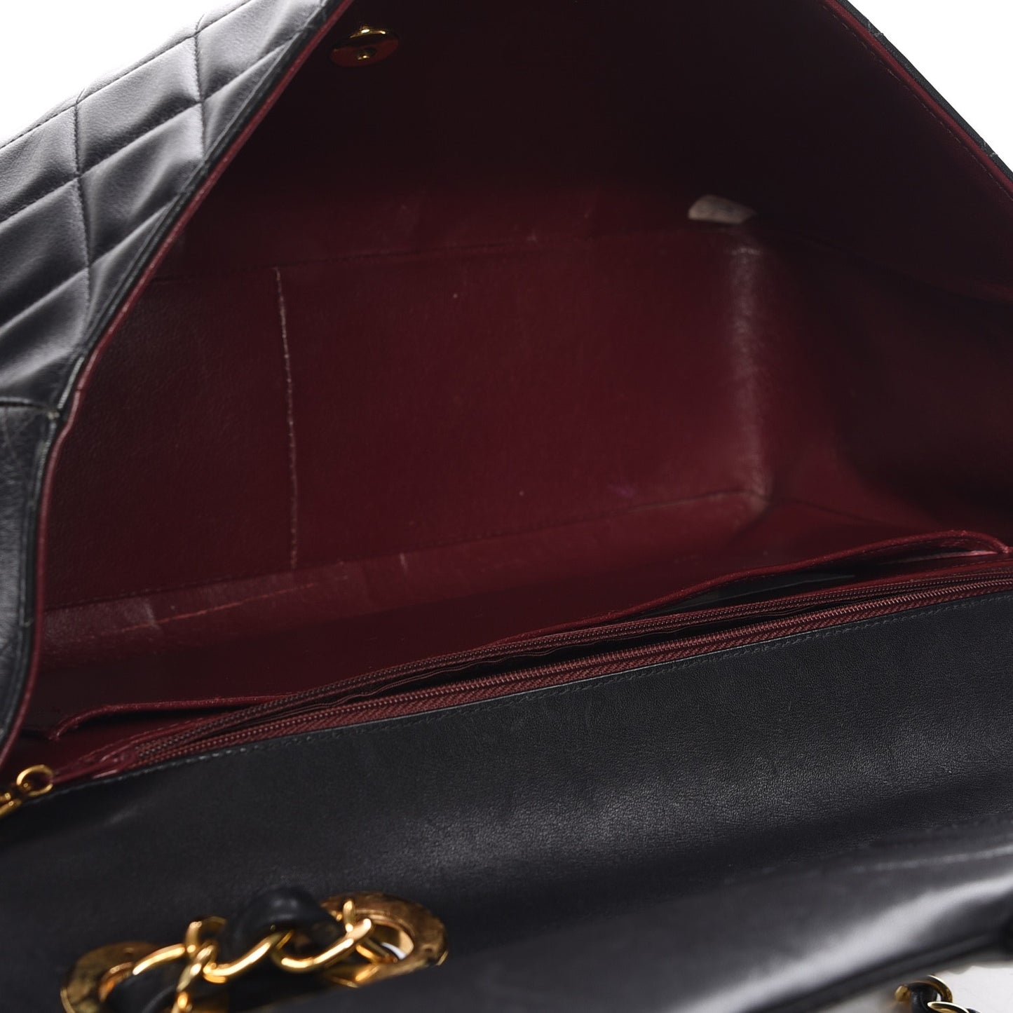 Lambskin XL Jumbo Flap Black