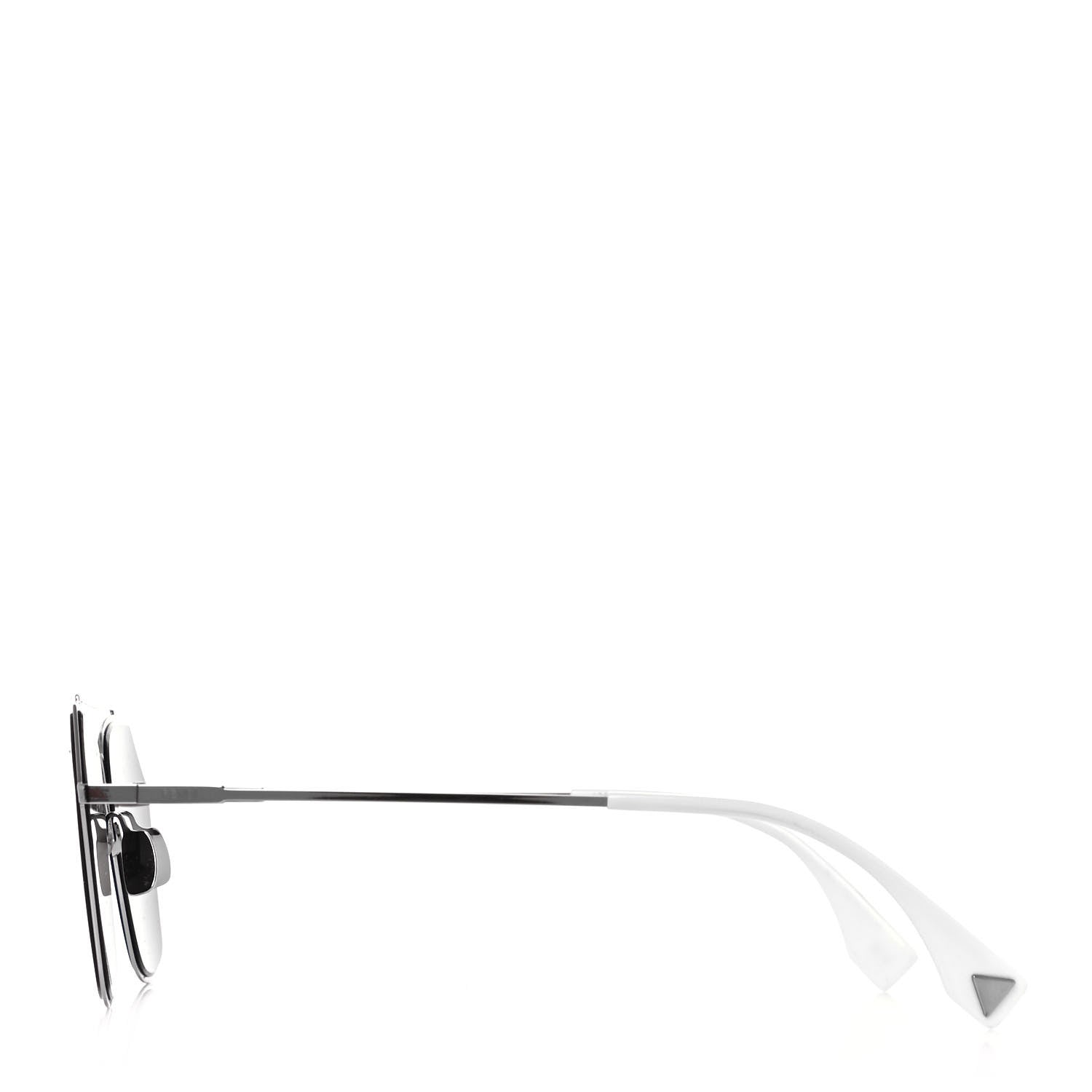 Fendi Metal Aviator Sunglasses FFM0022/S Silver 3 of 7