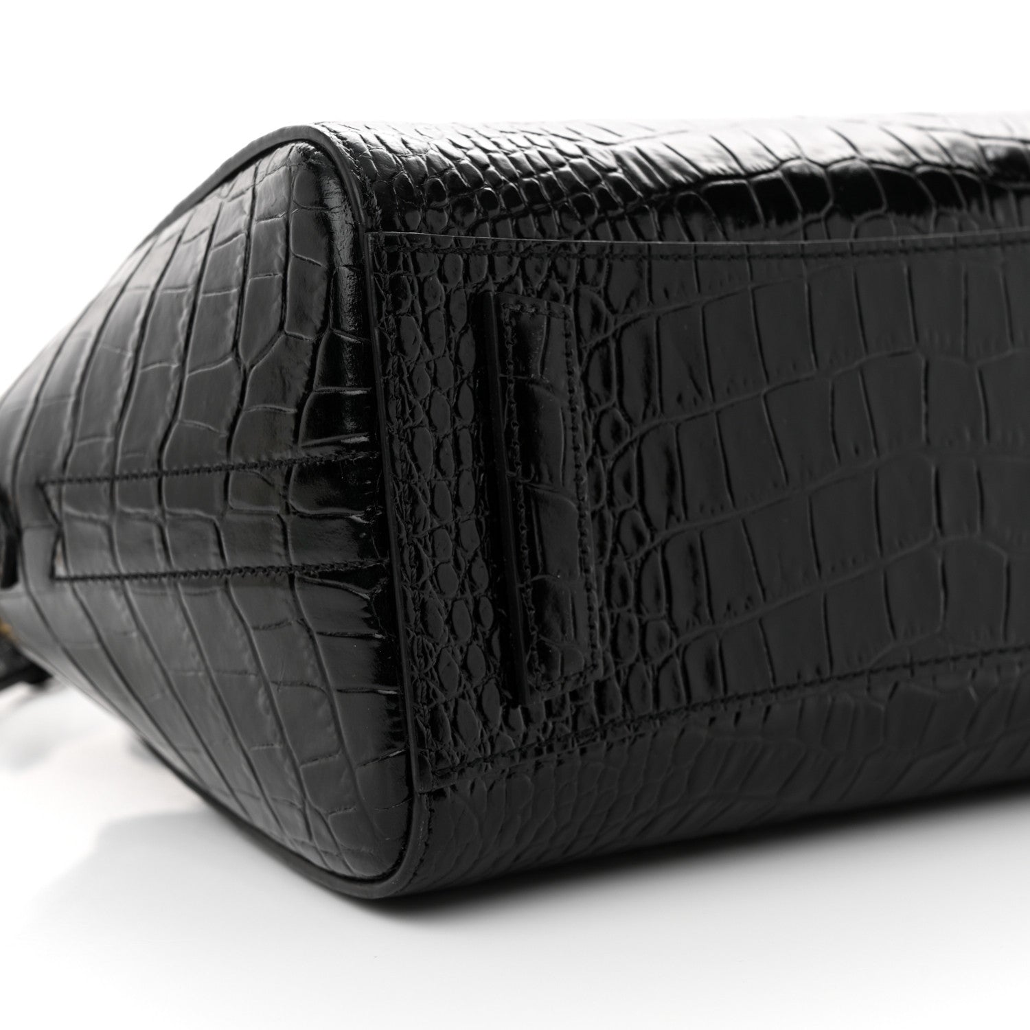 Givenchy Calfskin Crocodile Embossed Mini Antigona Black 9 of 10
