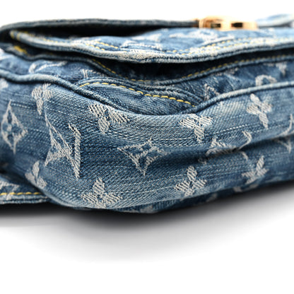 Louis Vuitton Monogram Denim Bum Bag Blue 10 of 11