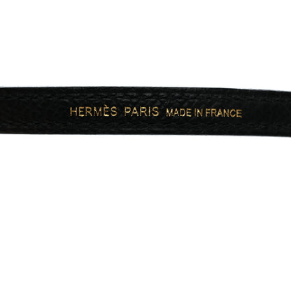 Hermes Epsom Mini Kelly Shoulder Strap Black 5 of 5
