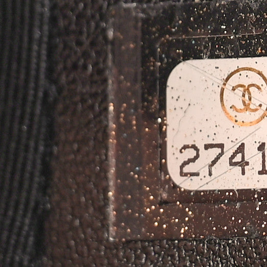 Chanel Sequin Calfskin Small Gabrielle Hobo Black Gold 7 of 9