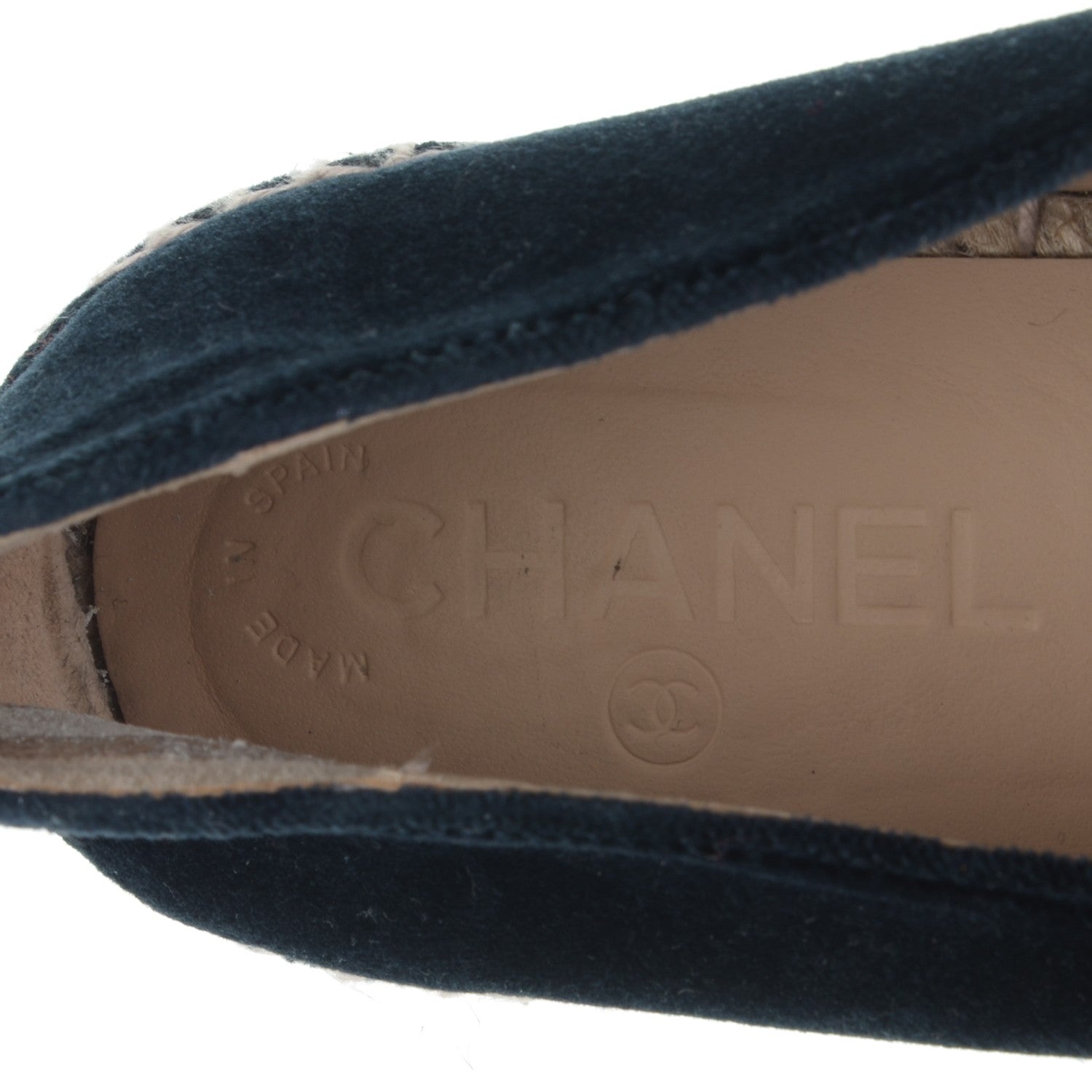 Chanel Velvet CC Espadrilles 40 Dark Navy Black 7 of 10