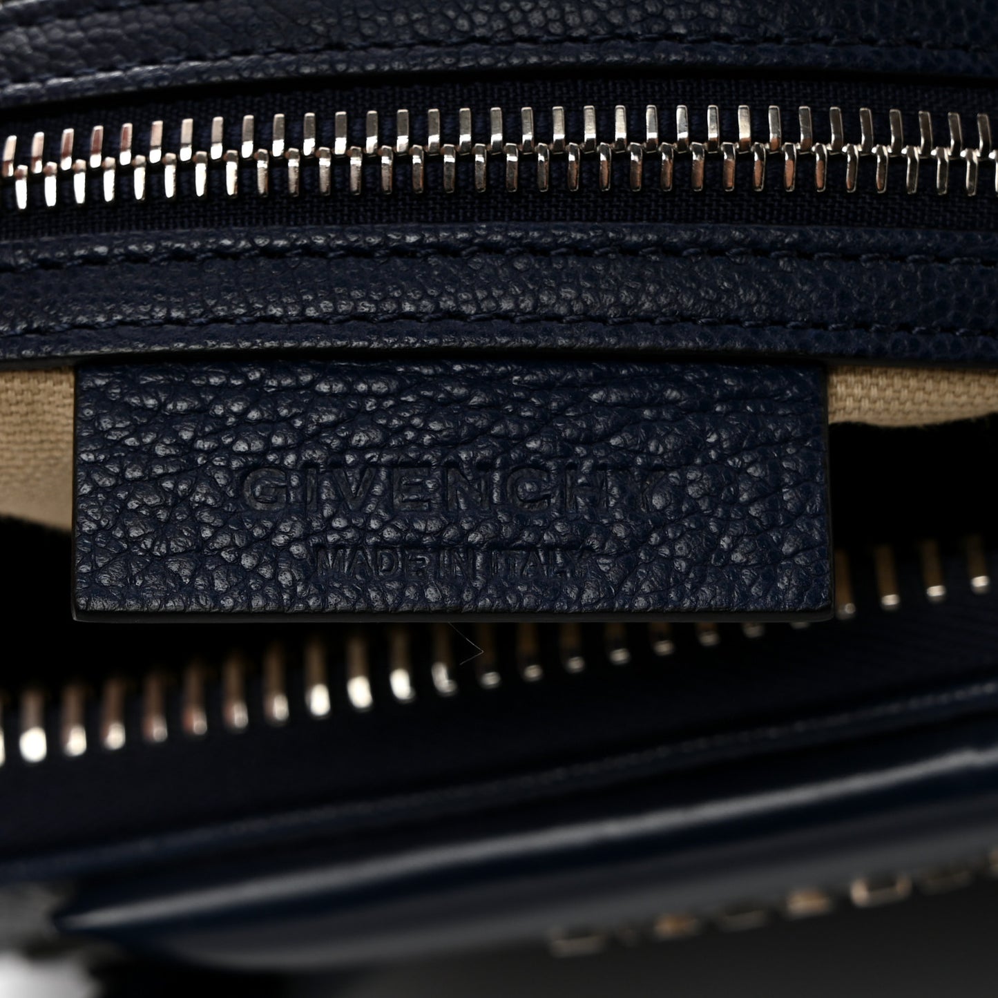 Sugar Goatskin Small Antigona Navy