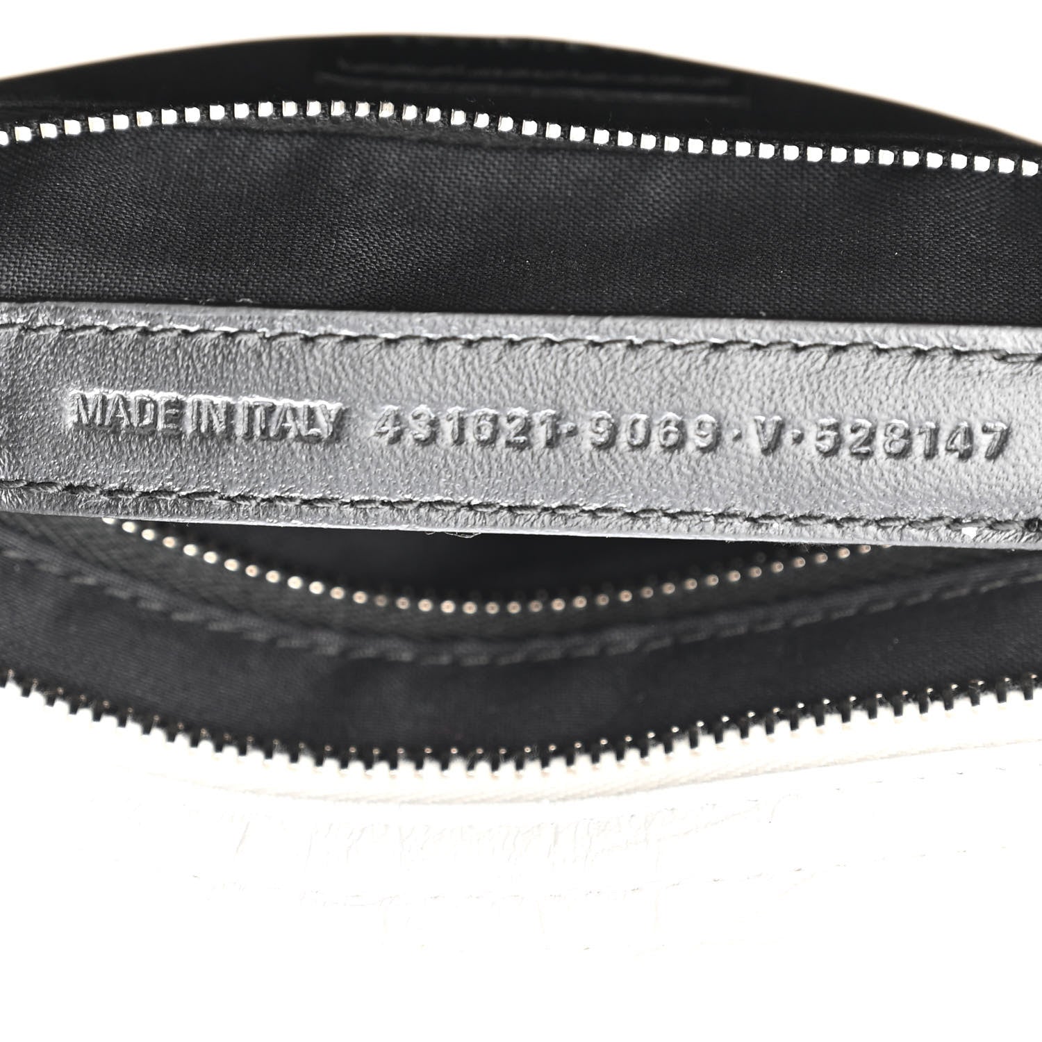Balenciaga Matte Supple Lambskin Crocodile Embossed Classic Silver Hardware S City White 7 of 10