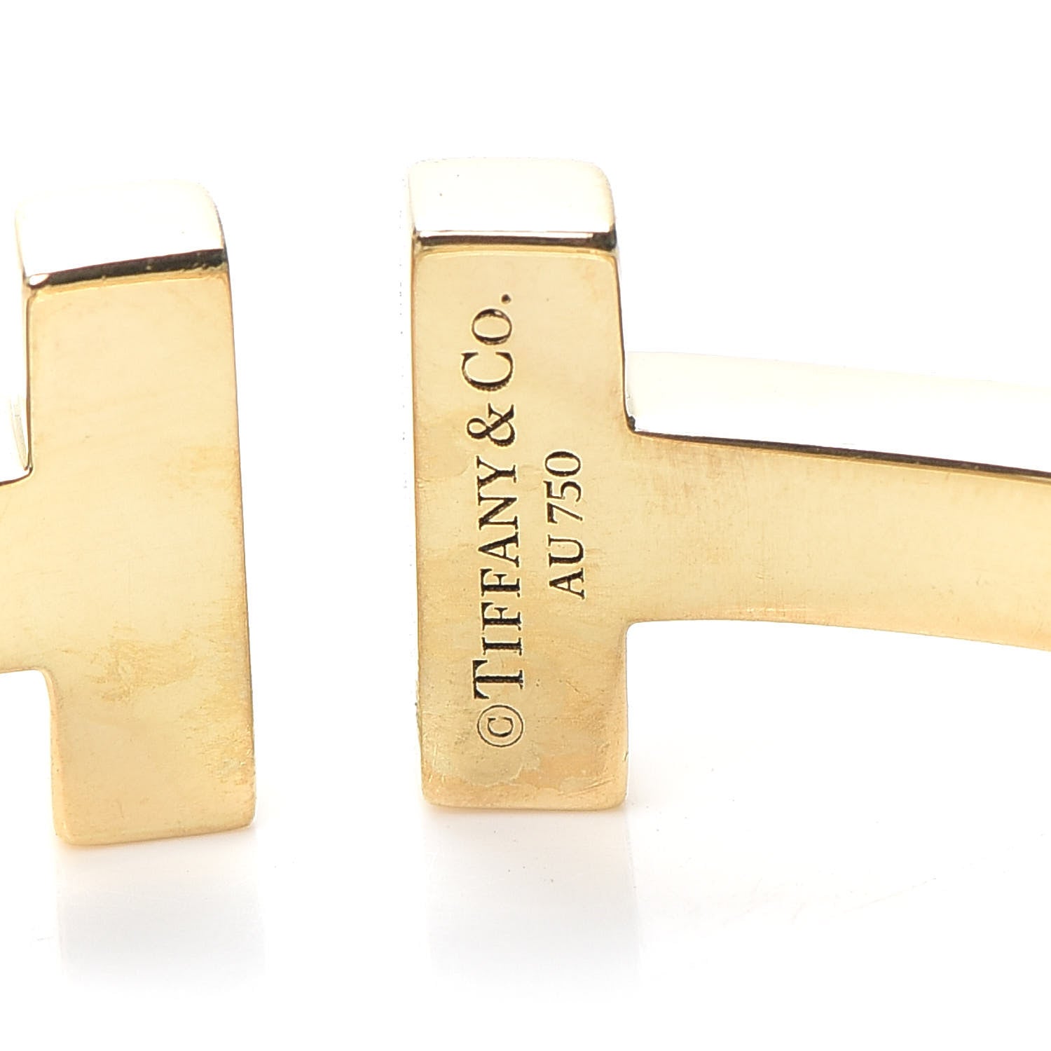 Tiffany 18K Yellow Gold T Square Bracelet 4 of 4