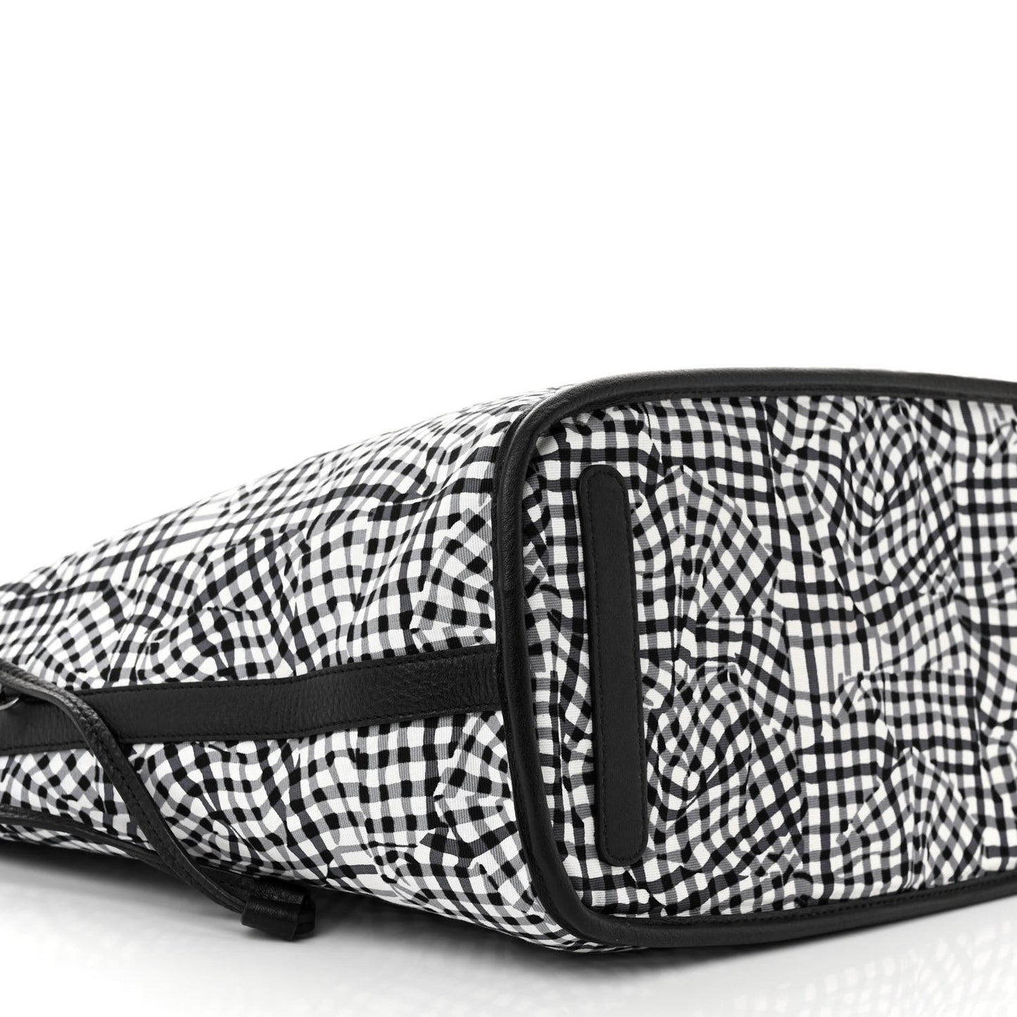 Grained Calfskin Visetos Medium Liz Reversible Shopper Tote Black
